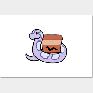 Lavender Corn Snake Coffee Posters and Art